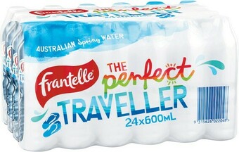 Woolworths Frantelle Spring Water 24 x 600ml offer
