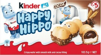 Woolworths Kinder Happy Hippo 105g Pk 5 offer