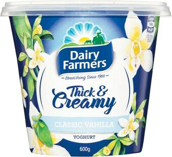 Woolworths Dairy Farmers Thick & Creamy Yoghurt 600g offer
