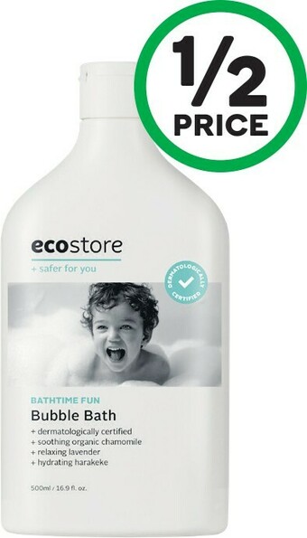 Woolworths Ecostore Baby Bubble Bath 500ml offer