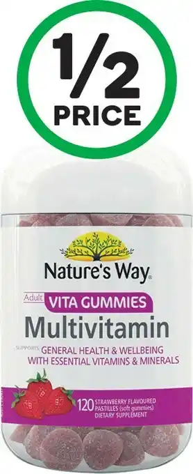 Woolworths Nature's Way Vita Gummies Multivitamin Pk 120* offer