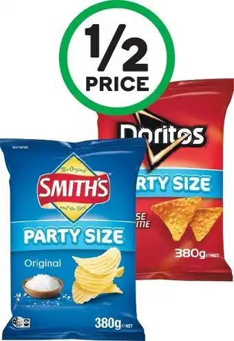 Woolworths Smith's and Doritos Big Bags 380g offer