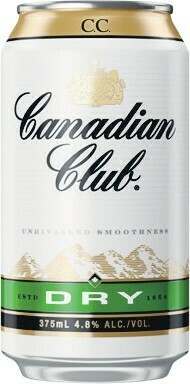 Canadian Club & Dry Cans 10x375ml