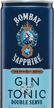 Woolworths Bombay Sapphire Double Serve Gin & Tonic Cans 4x250ml offer