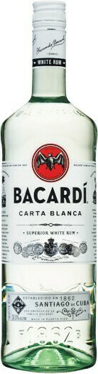 Bacardi White Rum 1 Litre