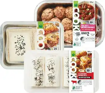 Woolworths Woolworths BBQ Burgers 450-500g, Meatballs 400-460g, COOK Marinated Beef, Lamb or Pork Steaks 240-500g or COOK Classic Beef S offer