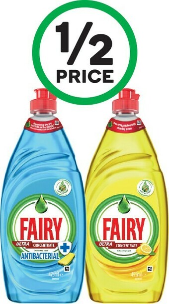 Woolworths Fairy Dishwashing Liquid 495ml or Antibacterial 475ml offer