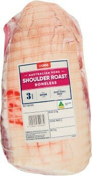 Coles Coles Australian Pork Shoulder Roast Boneless offer