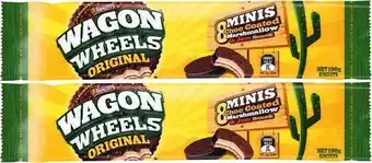 Coles Arnott's Mini Wagon Wheel Biscuits 190g offer