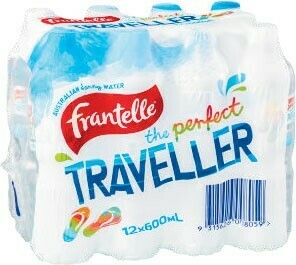 Coles Frantelle Spring Water 12x600mL offer