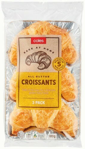 Coles Coles Croissants 3 Pack or 4 Pack offer