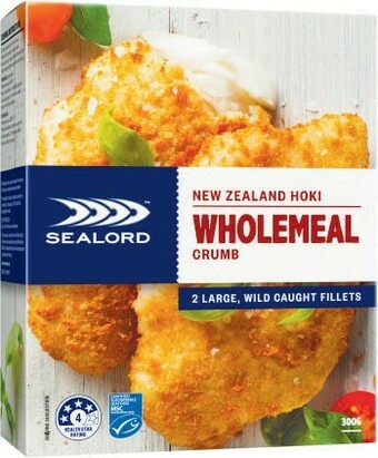 Coles Sealord Crumbed Hoki Fillets 280g-300g offer