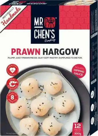 Coles Mr Chen's Frozen Prawn Hargow 8 Pack 300g offer