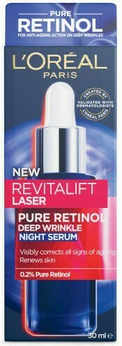 Coles L’Oréal Revitalift Laser Pure Retinol Deep Wrinkle Night Serum 30mL offer