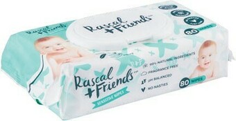 Rascal + Friends Sensitive Wipes 80 Pack