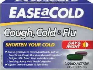 Coles Ease A Cold Cough, Cold & Flu Day & Night Capsules 24 Pack offer