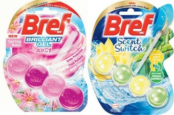 Coles Bref Colour, Scent Switch, Deluxe, Brilliant Gel or Pro Nature Toilet Cleaner 42g-50g offer