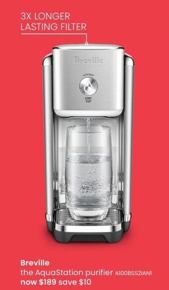 Myer Breville The Aquastation Purifier offer