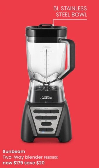 Myer Sunbeam Two Way Blender offer