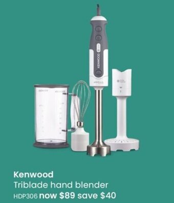 Myer Kenwood Triblade Hand Blender offer