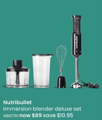 Myer Nutribullet Immersion Blender Deluxe Set offer