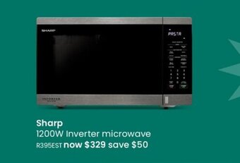 Myer Sharp 1200W Inverter Microwave offer