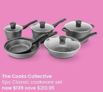 Myer The Cooks Collective 6pc Classic Cookware Set offer