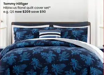 Myer Tommy Hilfiger Hibiscus Floral Quilt Cover Set offer
