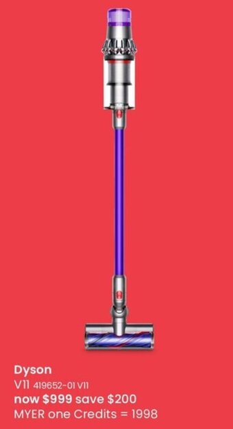 Myer Dyson V11 offer