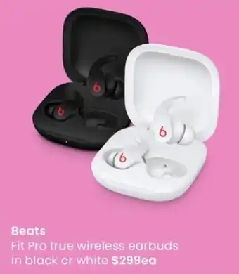 Myer Beats Fit Pro True Wireless Earbuds In Black Or White offer