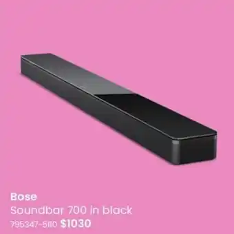Myer Bose Soundbar 700 In Black offer