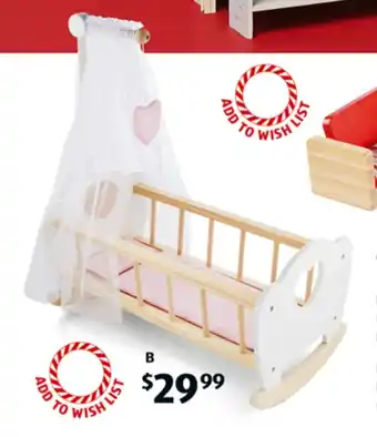 ALDI Wooden Toy Cot offer