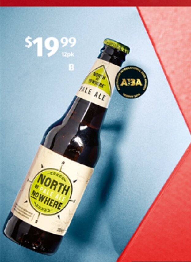 North Of Nowhere Pale Ale 12 offer at ALDI