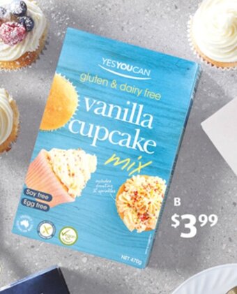 Yes You Can Gluten Free Baking Mixes 450g/470g offer at ALDI