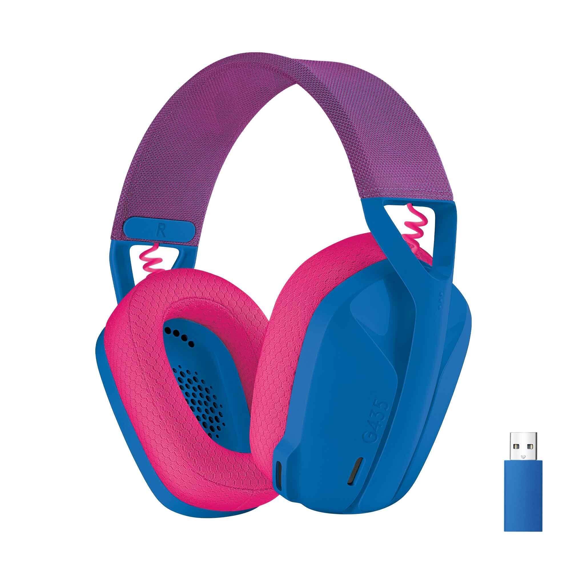 Logitech g435 lightspeed wireless gaming headset (blue) offer at JB HiFi