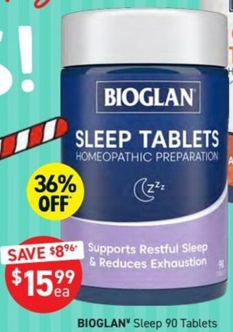Chemist King Bioglan Sleep 90 Tablets offer