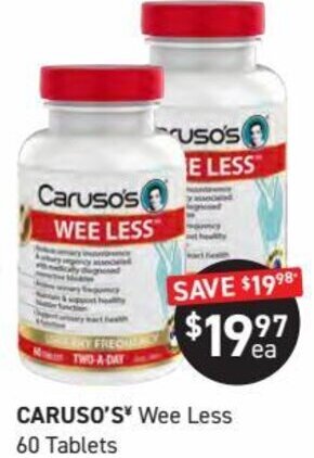 Caruso's Wee Less 60 Tablets