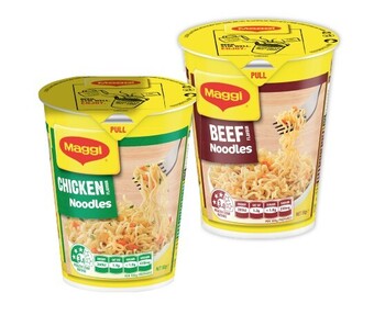 IGA Maggi Cup Noodles 58-65g Selected Varieties offer