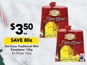 Drakes Del Duca Traditional mini Panettone 100g offer