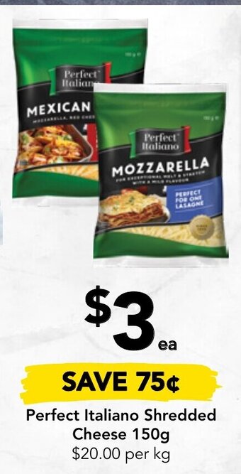 Drakes Perfect Italiano Shredded Cheese 150g offer