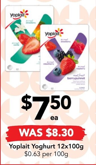 Drakes Yoplait Yoghurt 12x100g offer
