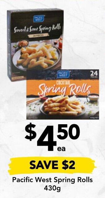 Drakes Pacific West Spring Rolls 430g offer