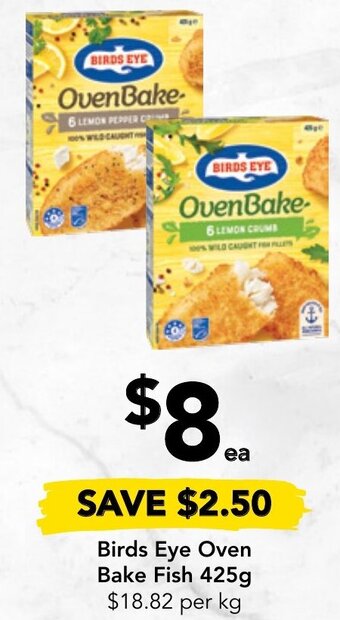 Birds Eye Oven Bake Fish 425g