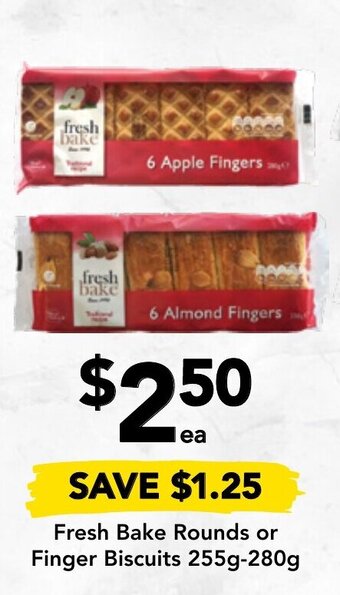 Drakes Fresh Bake Rounds Or Finger Biscuits 255g-280g offer