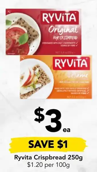 Drakes Ryvita Crispbread 250g offer