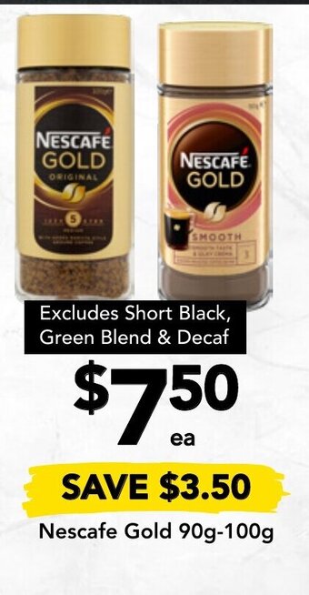 Drakes Nescafe Gold 90g-100g offer