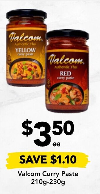 Valcom Curry Paste 210g-230g