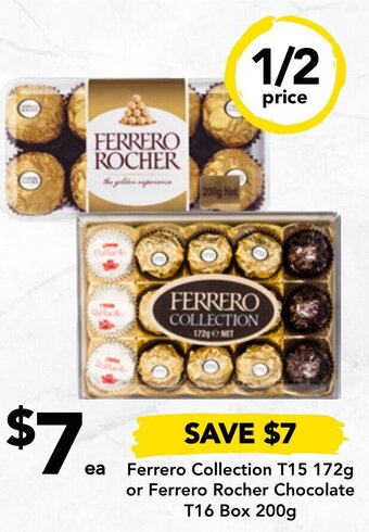 Drakes Ferrero Collection T15 172g Or Ferrero Rocher Chocolate T16 Box 200g offer