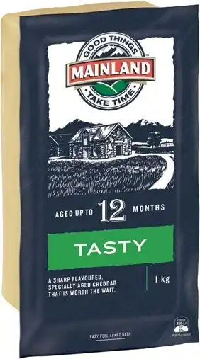 IGA Mainland Block Cheese 1kg Selected Varieties offer