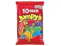Woolworths Jumpy’s Variety Multipack Chips 180g Pk 10 offer